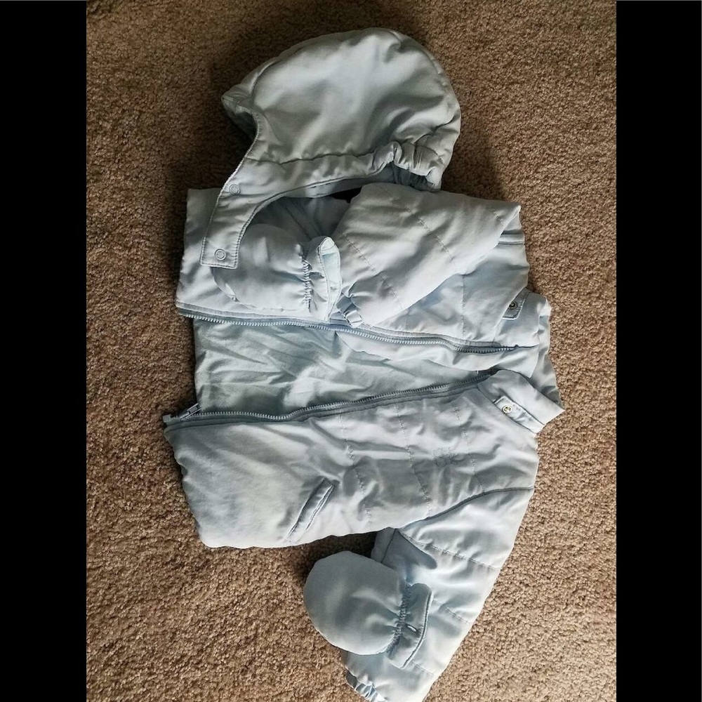 12 mo old boy blue padded winter jacket